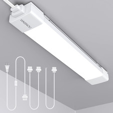Led Tube Light Fixture With Plug 1.4ft 1800lm 5000k Utility Shop Light Linkabl