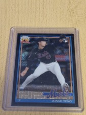 2026 Topps Series 1 Silver Pack Mojo Jonah Tong RC New York Mets #91C-34 /10