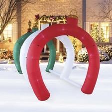 9 FT LED ORNAMENT ARCHWAY W MOTION LIGHTING AIRBLOWN LIGHTED YARD INFLATABLE
