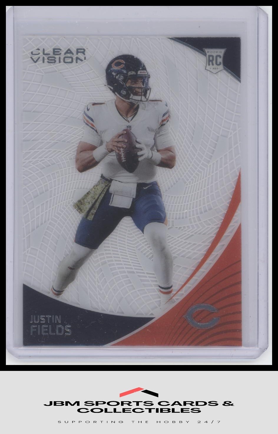 2021 Panini Chronicles #CVR-10 Justin Fields Clear Vision Rookies