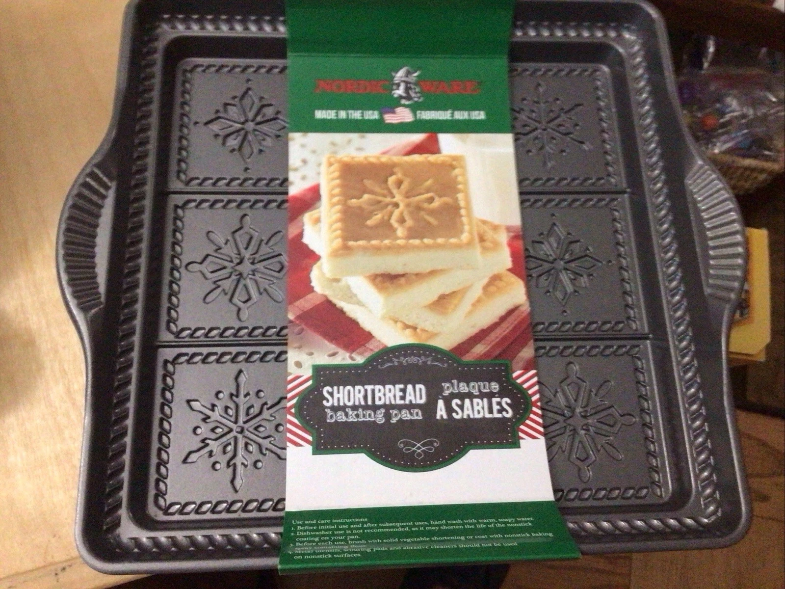 New Nordic Ware Shortbread Baking Pan, It’s Hard To Find! Made In USA!