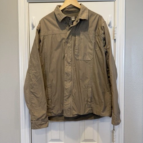 Carbon 2 Cobalt Gearshift Shirt Jacket Shacket Mens Size XL  Beige Preppy Lined - product listing photo