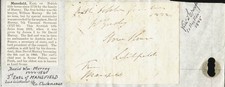 DAVID WILLIAM (EARL OF MANSFIELD III) MURRAY - AUTOGRAPH FRAGMENT SIGNED