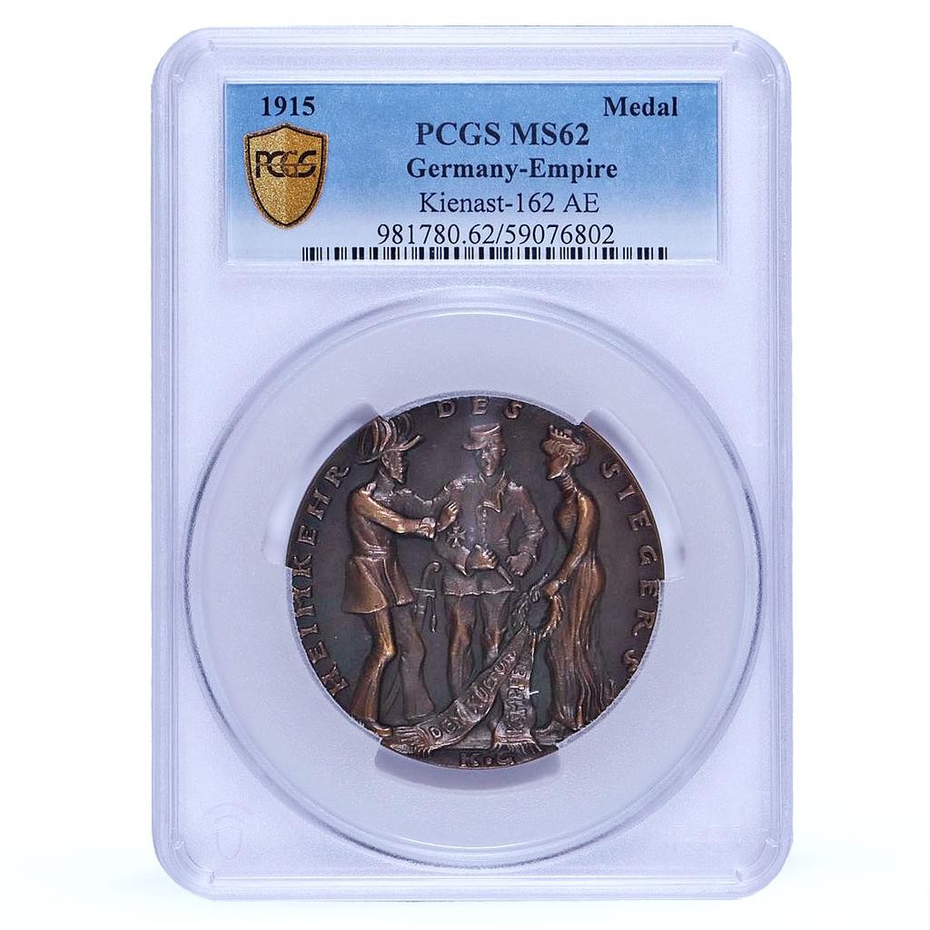 Germany Empire WWI Baralon Moerder Kienast-162 MS 62 PCGS bronze