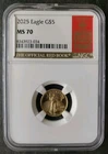 2025 $5 1/10oz Gold American Eagle NGC MS70