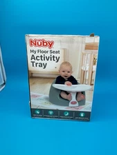 (NEW) Nuby My Floor Seat Activity Tray with Easy Release Latch, Easy to Clean