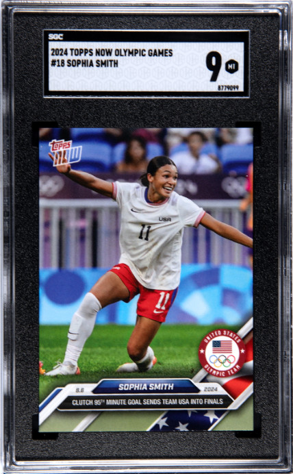 2024 Topps Now Olympic / Paralympic Games #18 Sophia Smith SGC 9