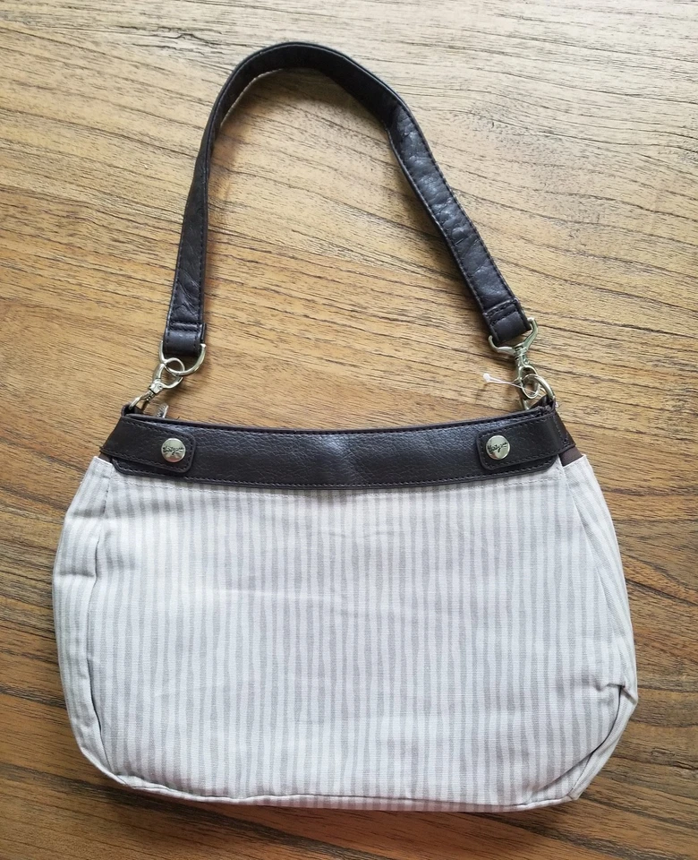 ¡NUEVO! Thirty One Suite Falda Cartera Marrón con Rayas Topo Onda Falda 31 Foto 2 de 4