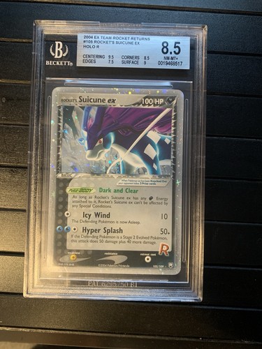 Rocket's Suicune ex graded BGS 8.5 for sale on eBay
