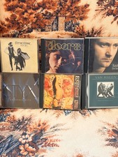 Classic Rock CD Lot Fleetwood Mac Van Halen Styx The Doors Phil Collins 6 CDs