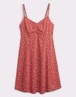 NWT Gap Dress Teen Red Floral Spaghetti Straps Sundress Short Summer Preppy 