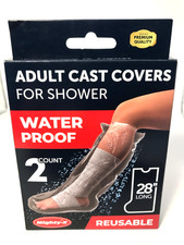 Cast Covers Adult size half leg 28 inches for shower, reusable contains 2 covers