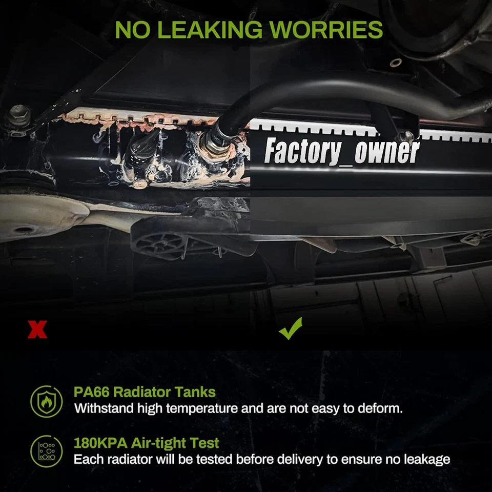 NEW Quality RADIATOR Fits 1988-1994 BMW 5 Series E34 E36 E39 520i 525i 1989 1991 - image 2 of 4