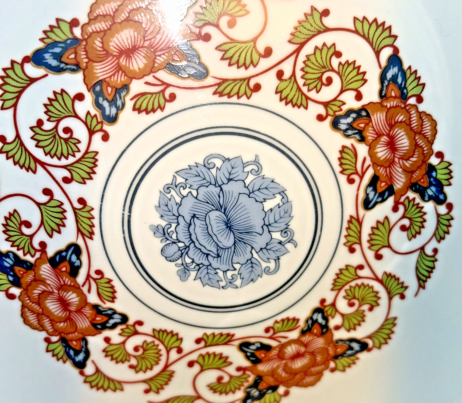 Georges Briard PEONY  Authentic Reproduction of 19th Century  Japanese Porcelain