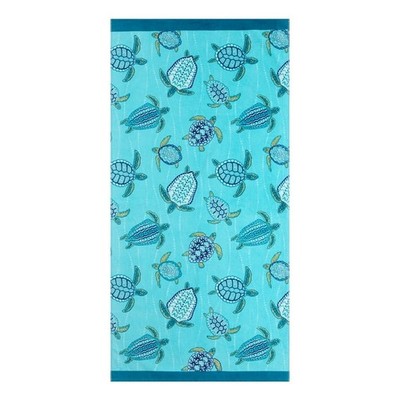 Mainstays Beach Collection Sea Turtles Cotton-Blend Oversized 72 x36 Beach Towel