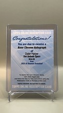 2025-26 Bowman Chrome #BCA-DH Dylan Harper Chrome Rookie AUTO 🔥 RC Redemption