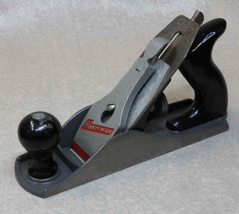 Stanley Handyman H1204 No.4 Smoothing Plane USA Wood Tote & Knob Clean Complete