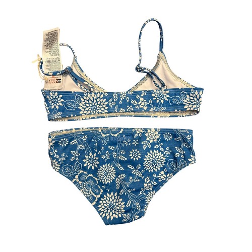 Billabong Girls Ready For Fun Trilet Two-Piece Swimsuit Sz 8 Blue Bikini Set NWT - Picture 3 of 5