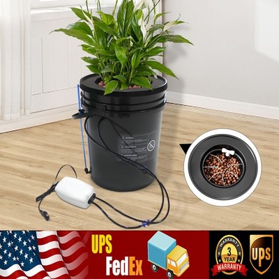 Deep Water Culture DWC Hydroponic Grow System Kit,5 Gallon Round Bucket System