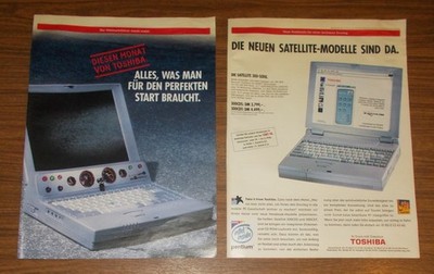 Seltene Werbung TOSHIBA SATELLITE 300CTD  Notebook Portable PC 1998