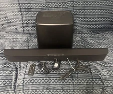 Polk DSB1 Sound Bar Home Audio w/Power Adapters, Remote, Subwoofer USED