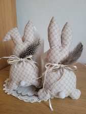 2 Deko Hasen aus Stoff, Ostern,Deko,Landhausstil, Tilda, Handarbeit, Hase 