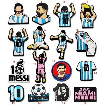 Lionel Messi Footballer Shoe Charms for Crocs PVC Waterproof 1 Postage Cost