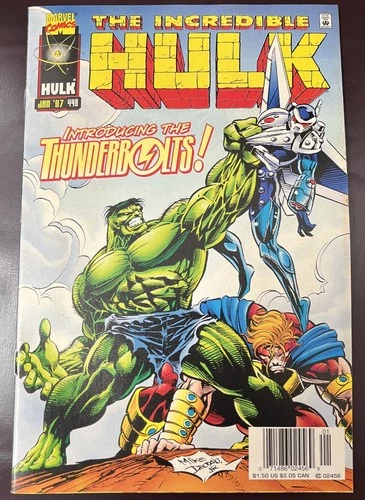 The Incredible Hulk #449 Newsstand Variant First Appearance Of Thunderbolts
