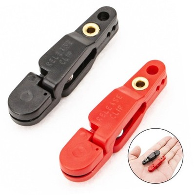 Klipp-Freigabeclip Für Hochseeangeln Mit Splitringen Rot Schwarz