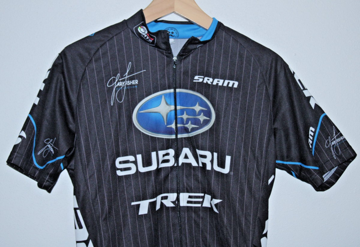 Trek Subaru Mens Cycling Jersey Medium Rear Pockets 38