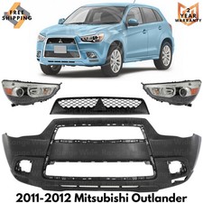 Front Bumper Cover & Grille Assembly Kit For 2011-2012 Mitsubishi Outlander