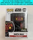 DARTH MAUL SHADOW LORD 2019 STAR WARS CELEBRATION FUNKO POP OFFICIAL CON STICKER
