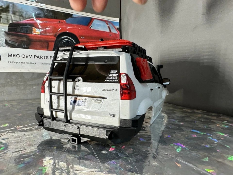 NEW Axial 1/24 SCX24 Lexus GX 470 Mini Crawler Truck Body Shell WHITE Hard W/led - Image 4 of 4