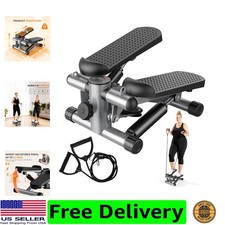 Stair Stepper with Resistance Bands for Home Exercise, Mini Stepper Machine f...