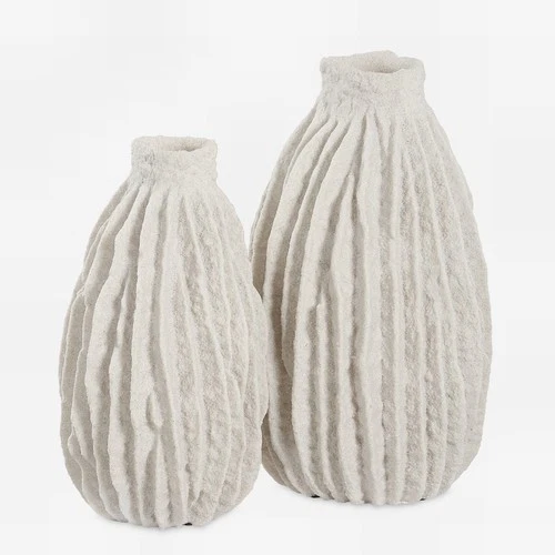 Uttermost Ivory Ridge Vases Set of 2 - Picture 1 of 3