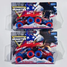 Monster Jam Stars And Stripes JCB Digatron Grave Digger Megalodon El Toro Loco