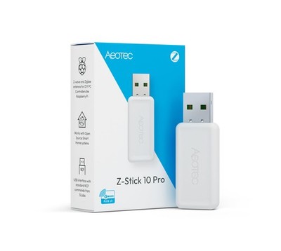 Z-Stick 10 Pro - Zigbee 3.0 & Z-Wave 800 Series USB Adapter - Works with Home...