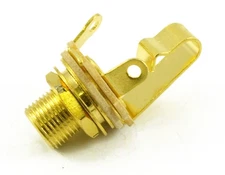 Genuine Switchcraft Jack 1/4 Extra Long Gold, WDE12LG-1