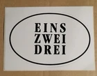 ONE TWO THREE - STICKER - STICKER (14.5 x 10.5 cm)