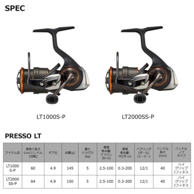 【極美品】21PRESSO　LT2000SS-P Daiwa 21 PRESSO LT2000SS-P Spinning Reel Ship from Japan New