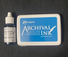 Ranger Archival MOUNTAIN LAKE Ink Pad Reinker Permanent/Waterproof/Acid Free