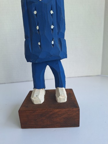 Pudge DeGRAFF Folk Art Hand carved sailor wood Figure Tinley Park, ILL - Bild 7 von 14