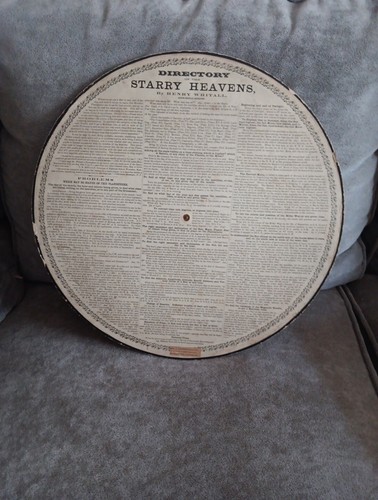 1871 Henry Whitall Movable Planisphere Directory of the Star Heavens Chart RARE - Picture 7 of 10