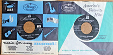 LOT OF 2 PLATTERS 45 on MERCURY: ONLY YOU AND YOU ALONE ; GREAT PRETENDER - 50s