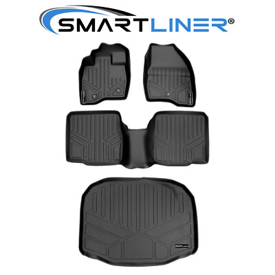 SMARTLINER Custom Fit Floor Mats 2 Row Liner Set 2017-2019 Explorer Bench
