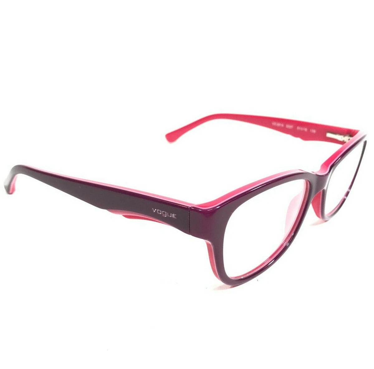 Vogue Eyeglasses Frames VO 2814 2227 Purple Red Round Cat Eye Full