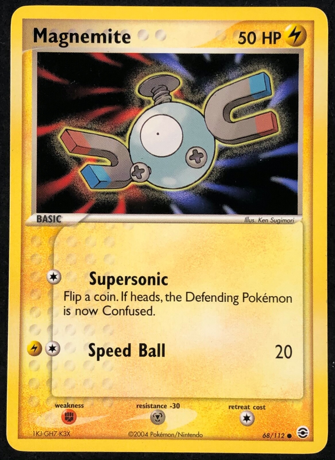 Pokemon Card Magnemite (EX FireRed LeafGreen) 66/112 NEAR MINT Non-Holo Common!!