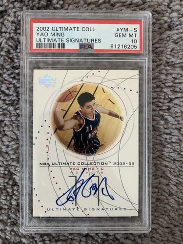 Yao Ming #YM-S 2002 Ultimate Collection Signatures card