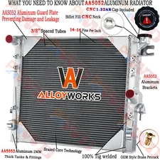 3 Row Aluminum Radiator For 2007-2018 Jeep Wrangler Wrangler JK 3.8L 3.6L V6
