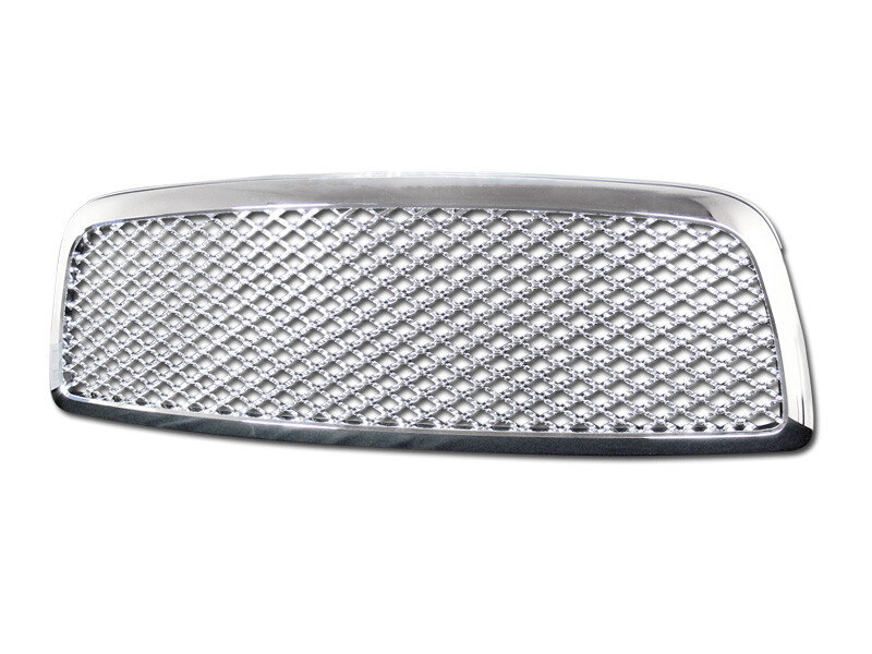 09-12 Dodge Ram 1500 Chrome D4 Hood Bumper Grille Guard Mesh Defective